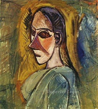 Bust of a tude woman for Les Demoiselles d Avinye 1907 Pablo Picasso Oil Paintings